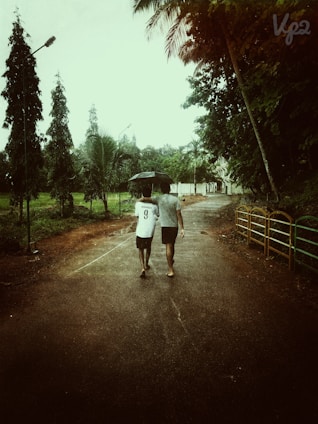 men walking on road