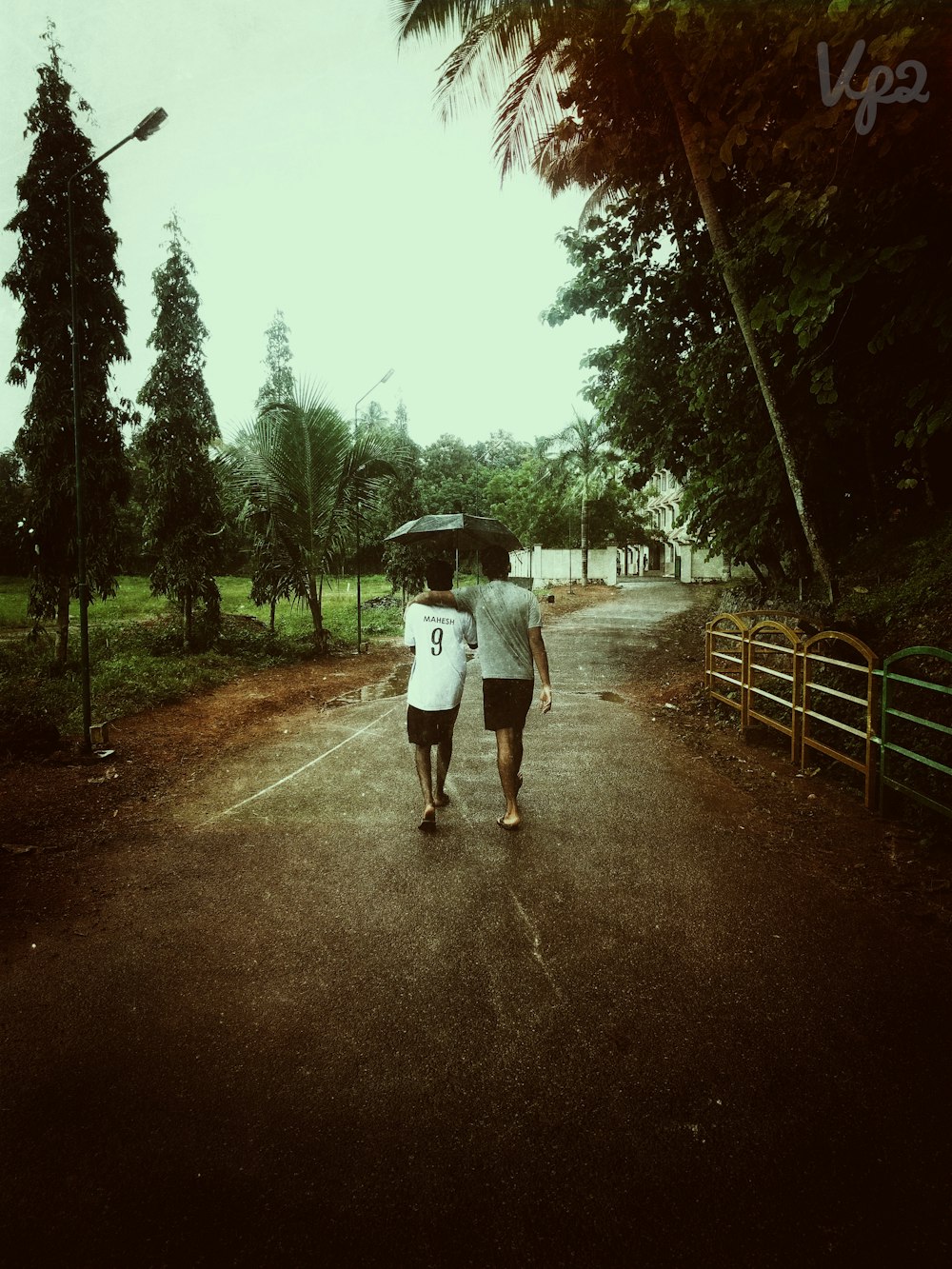 men walking on road