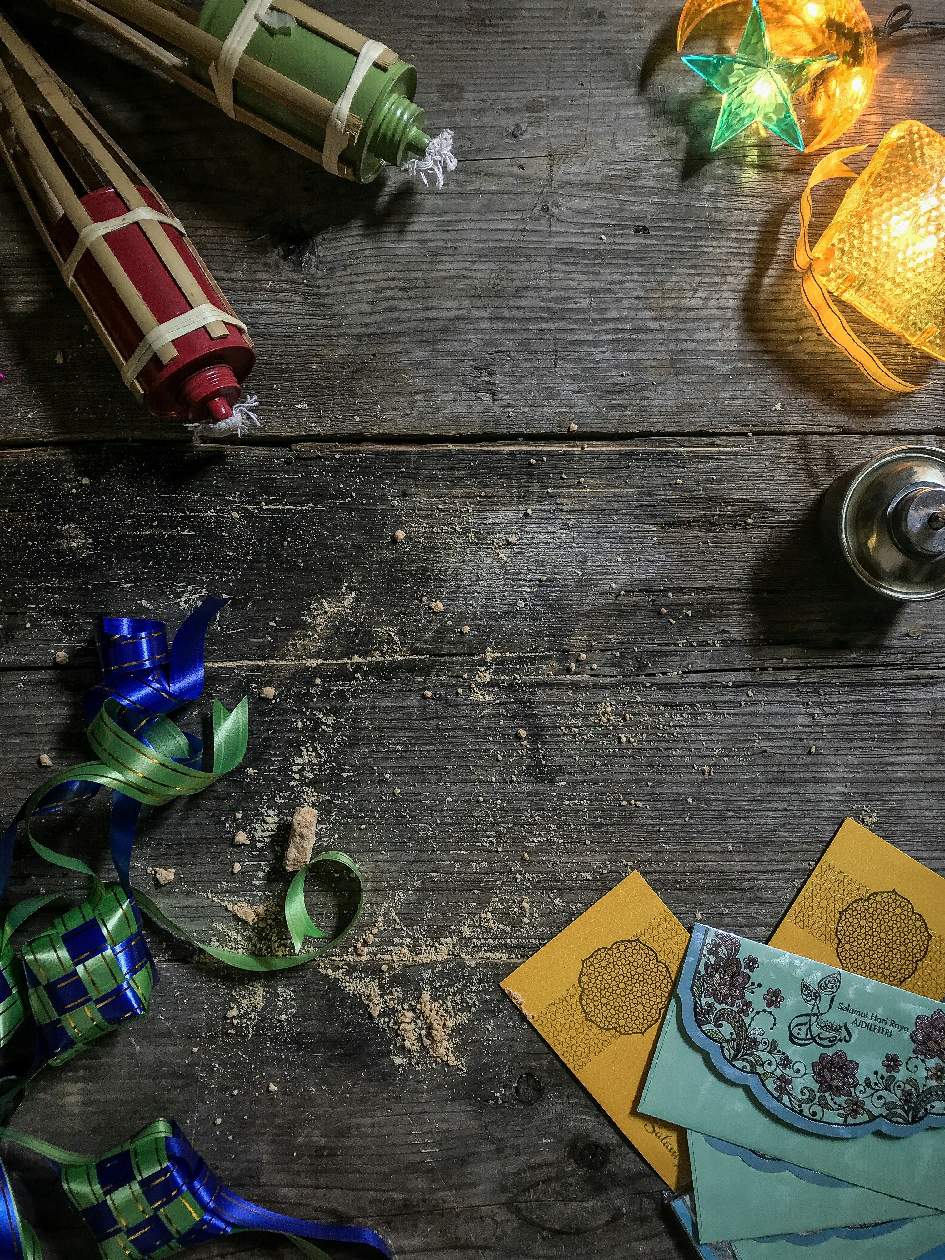 a table topped with lots of different types of items