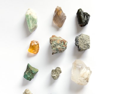 assorted-color stone lot