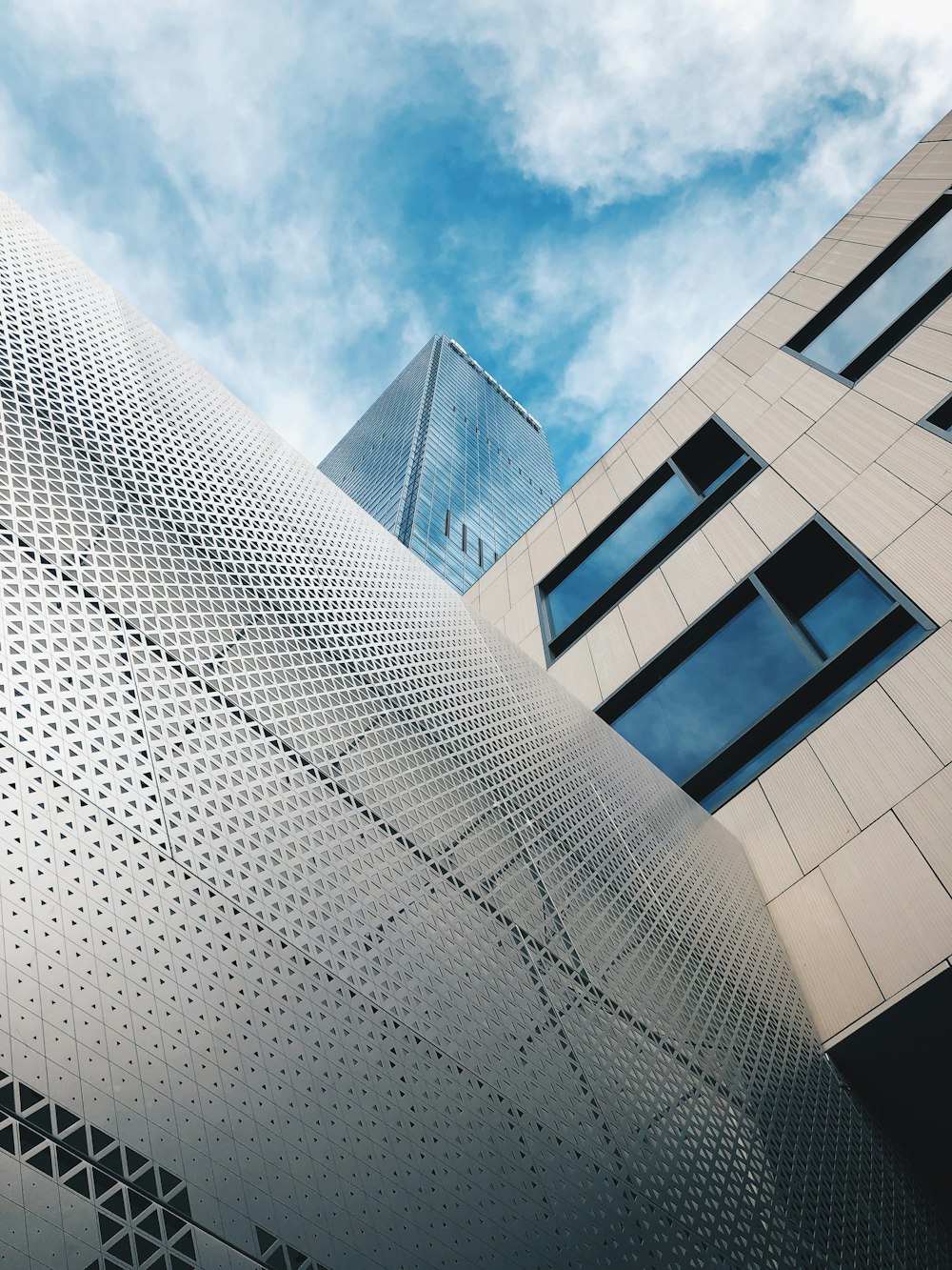 architectural photography of white building