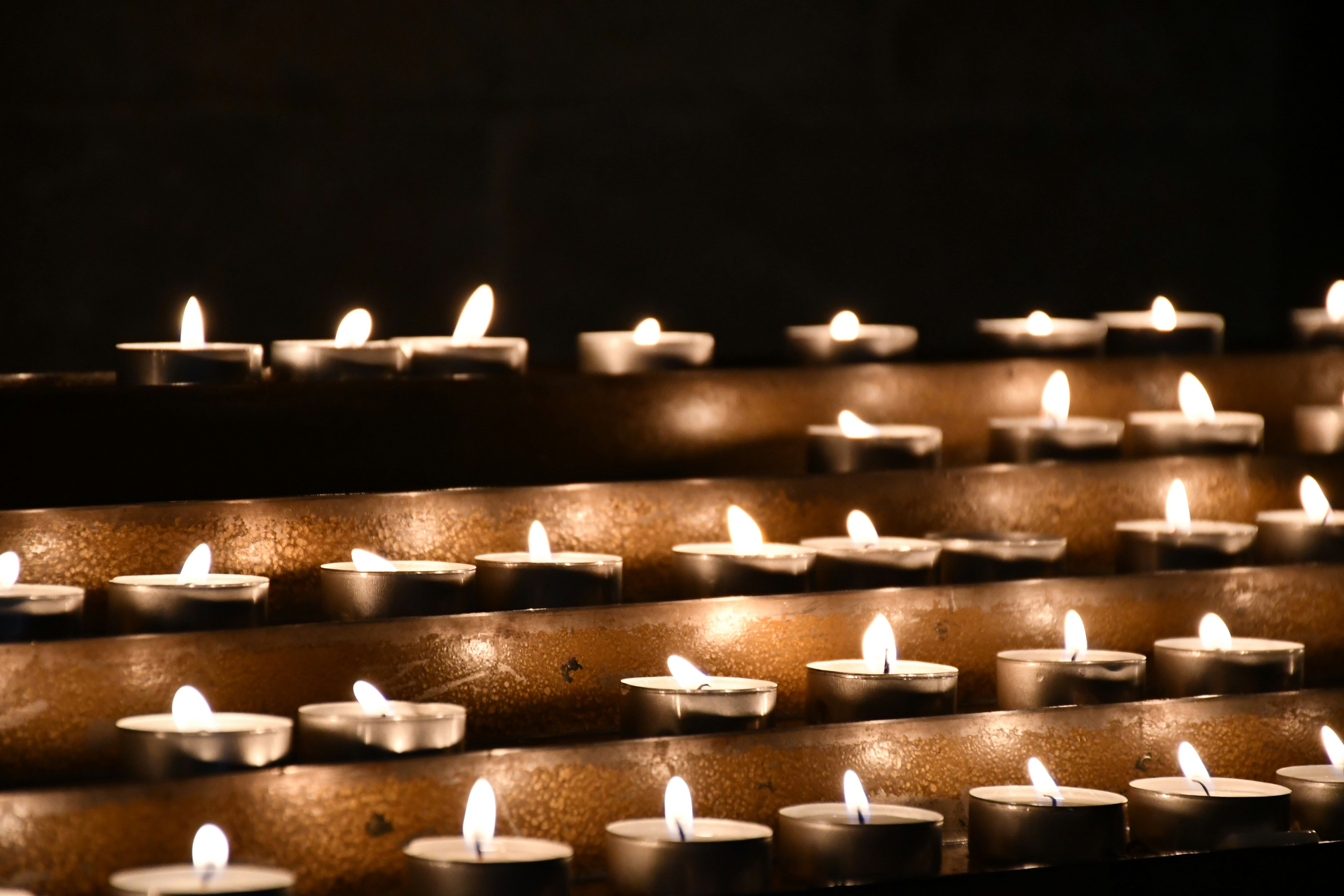 lighted tealight candles lot