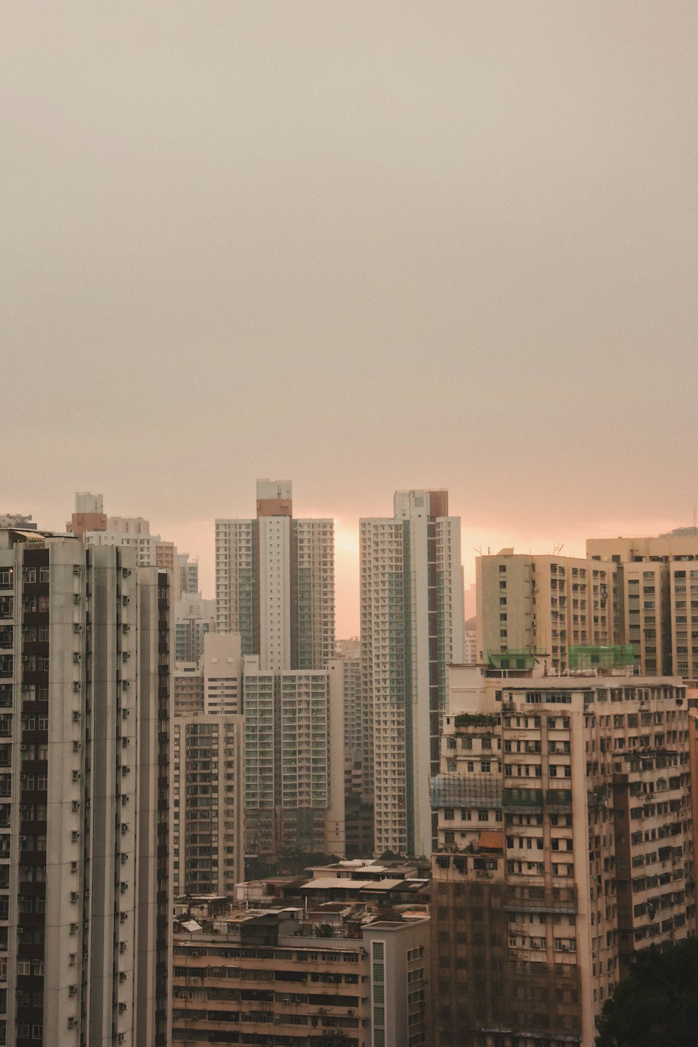 aerial photo of highrise buildings