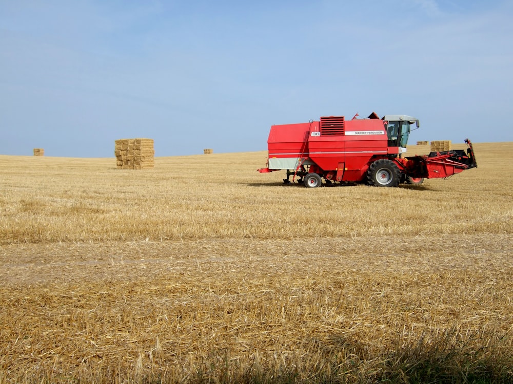 red vehicle