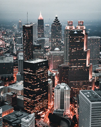 aerial photo of high-rise building