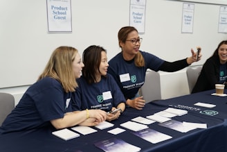 three women taking self portrait