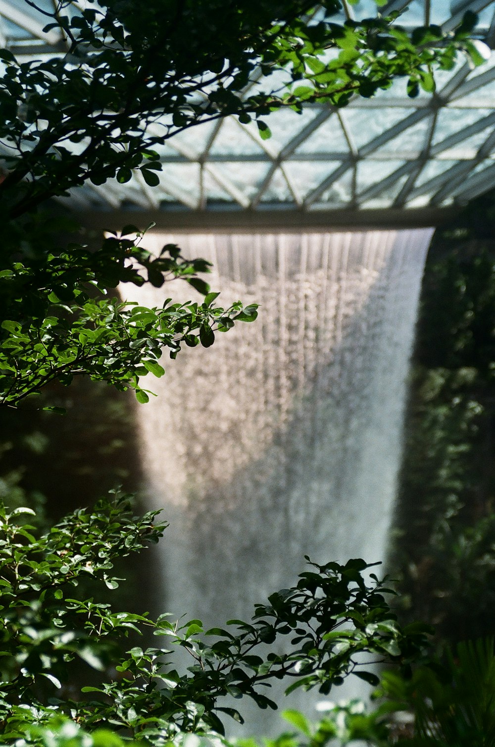 man-made waterfalls during daytime