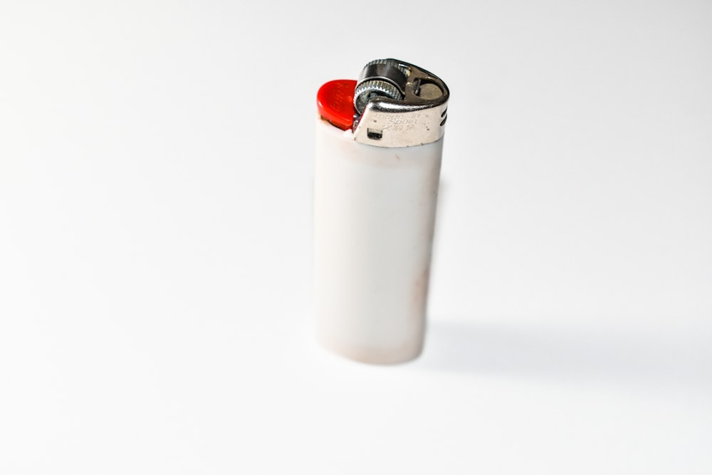 white disposable lighter