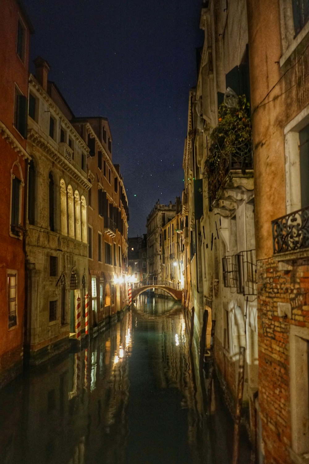 landscape photo of a Venice canal