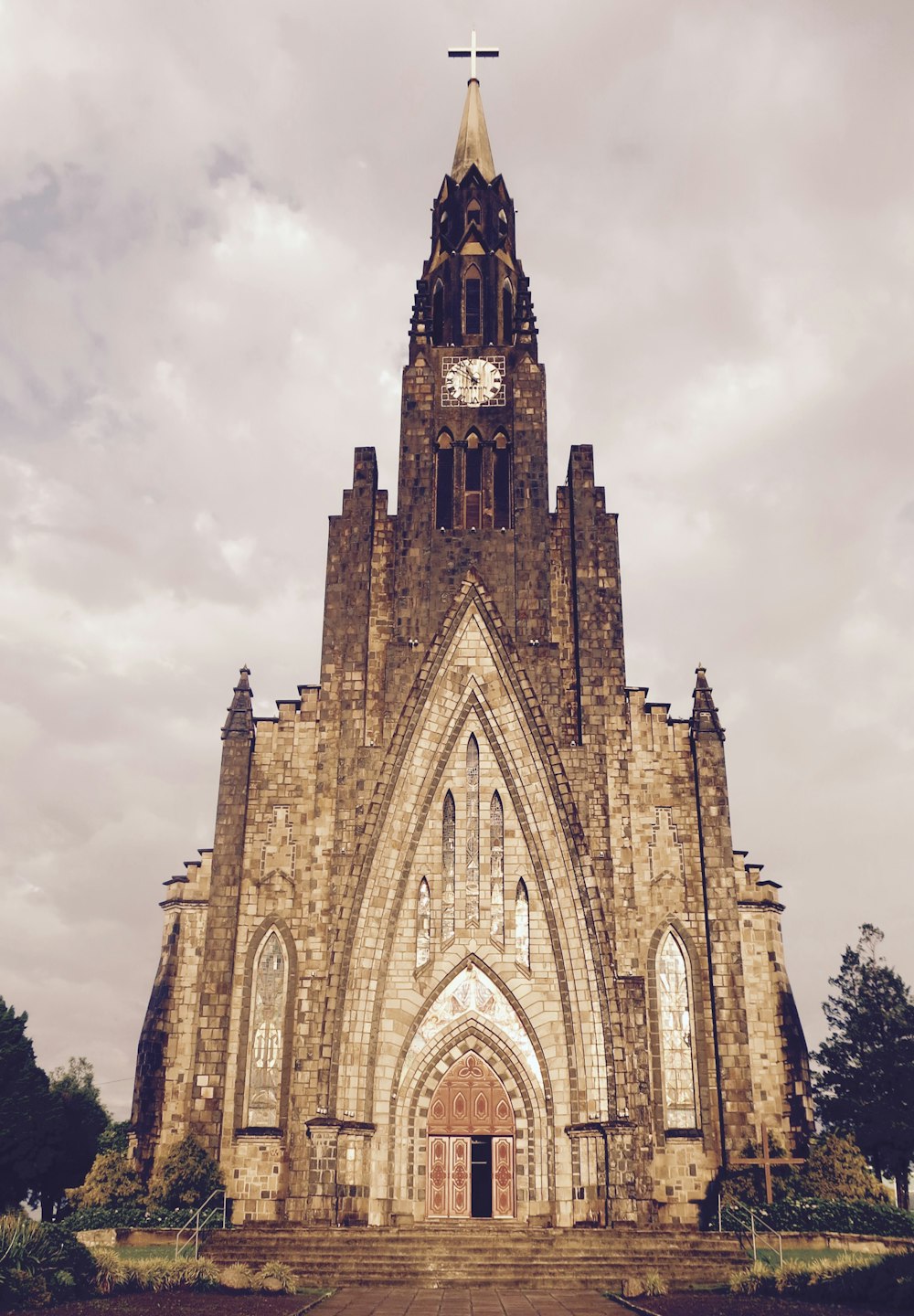 beige concrete cathedral