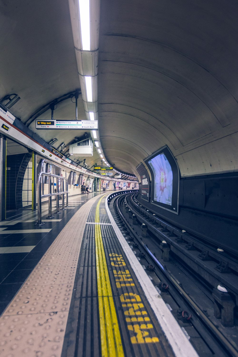 gray train station