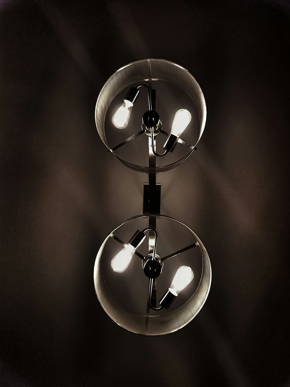 two clear glass bulbs