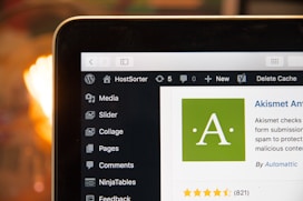 black laptop computer