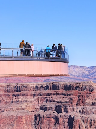 people on mountain