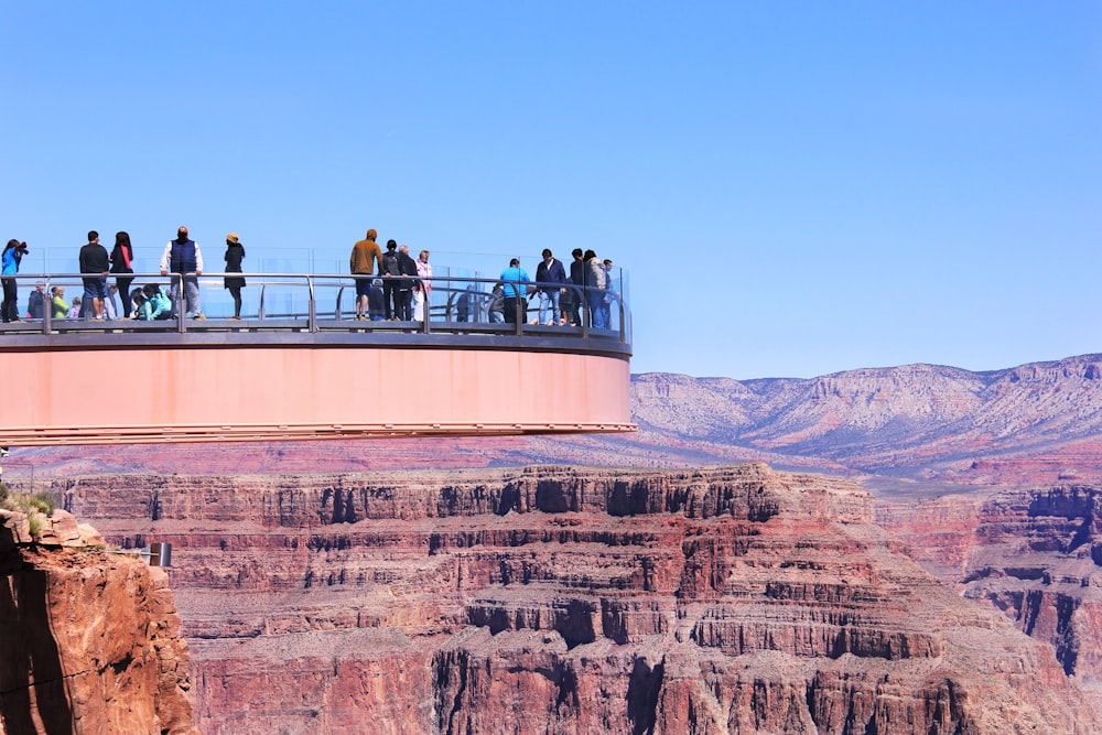 people on mountain