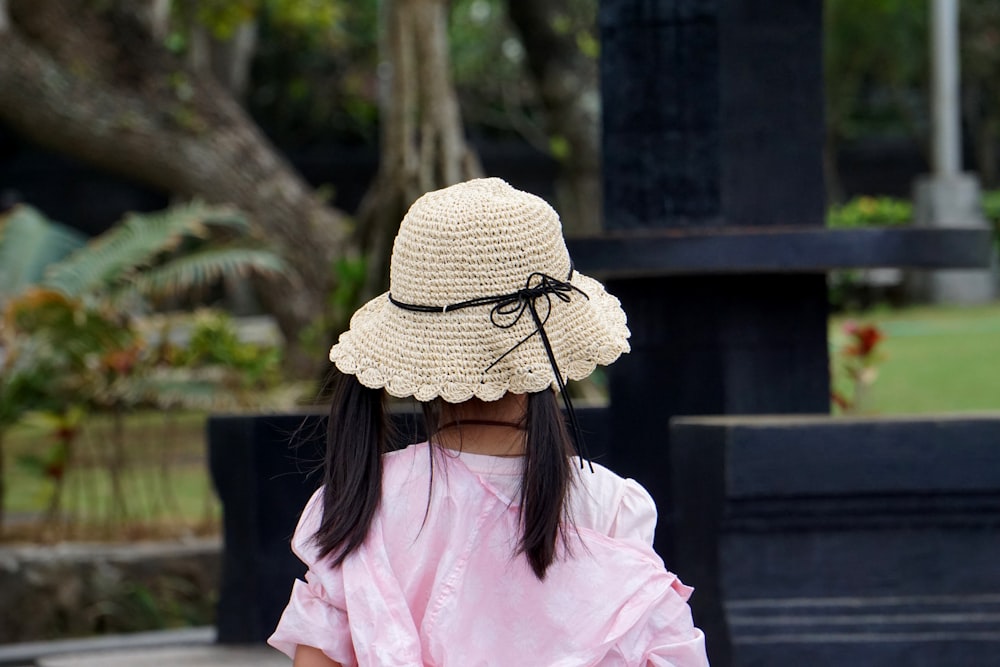 girl wearing hat