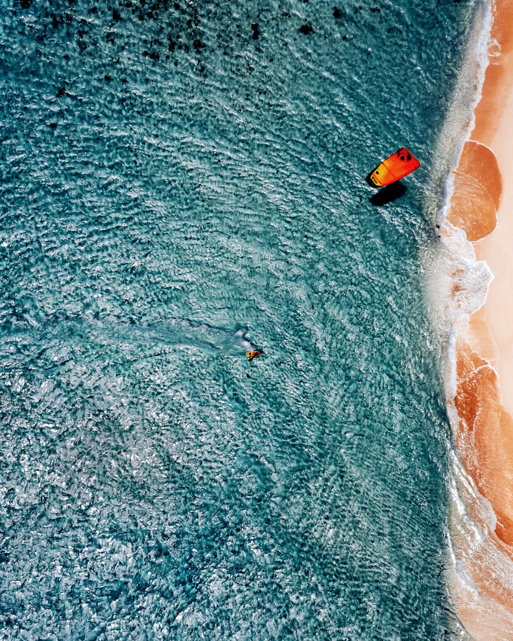 aerial photography of body of water