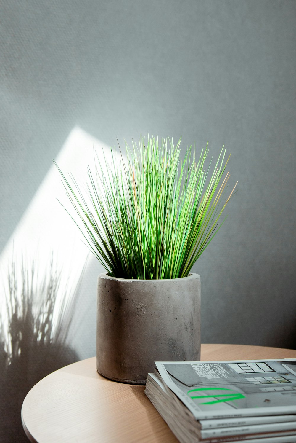 round brown wooden vase