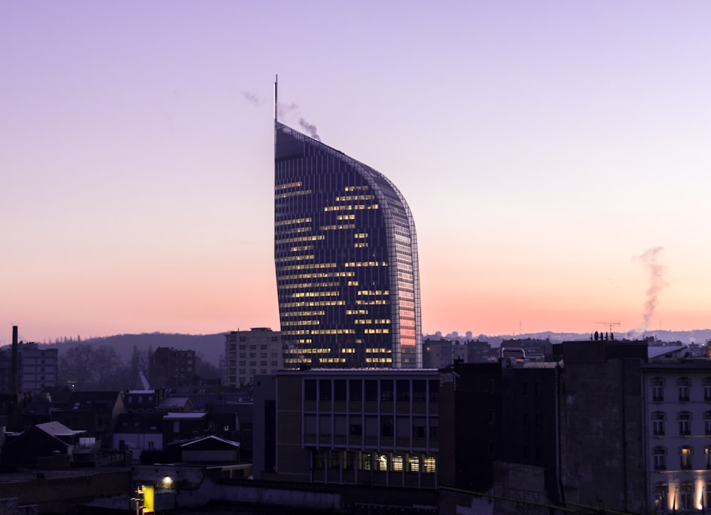 white building during dusk