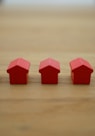 red blocks on brown wooden table