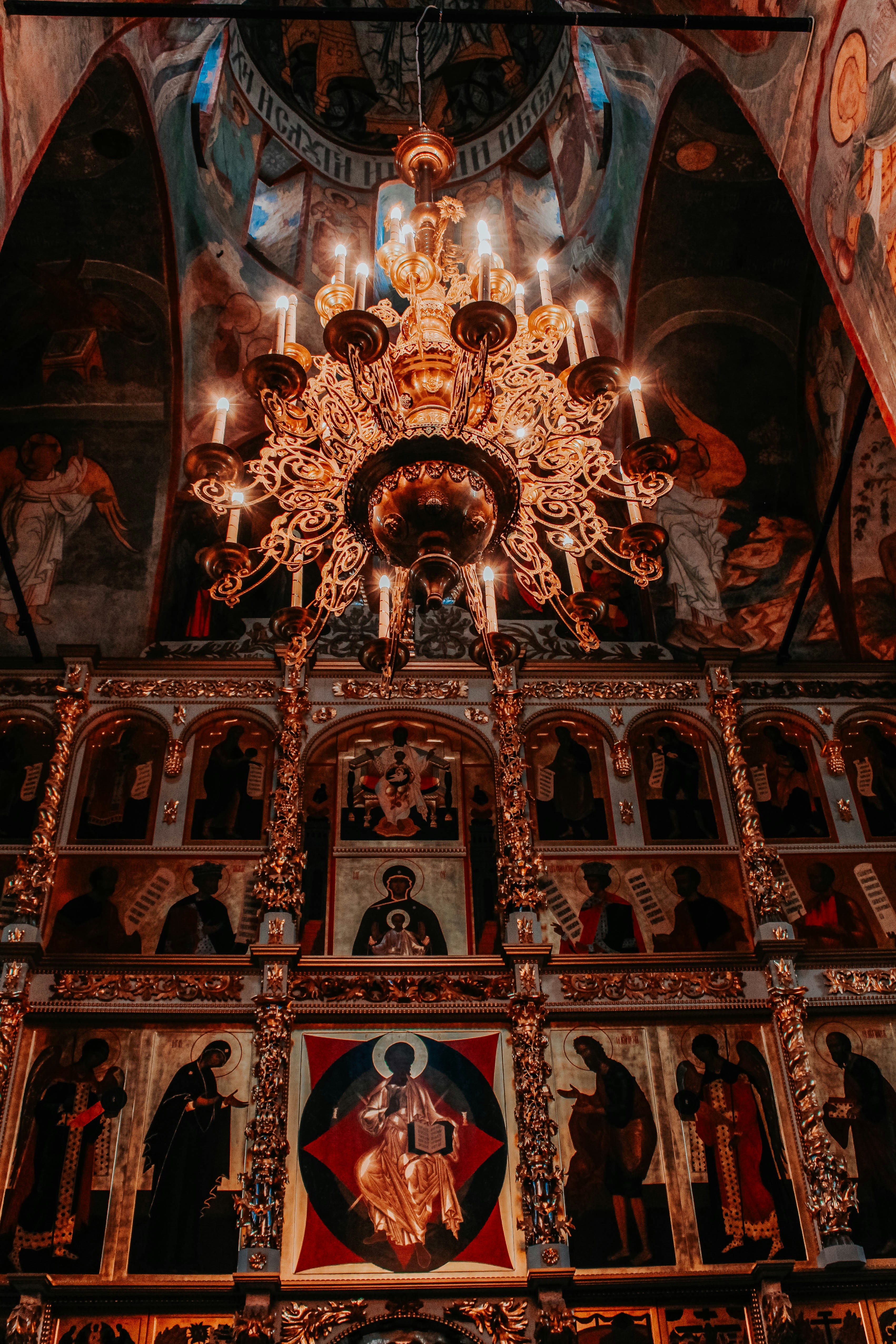architectural photography of cathedral interior view