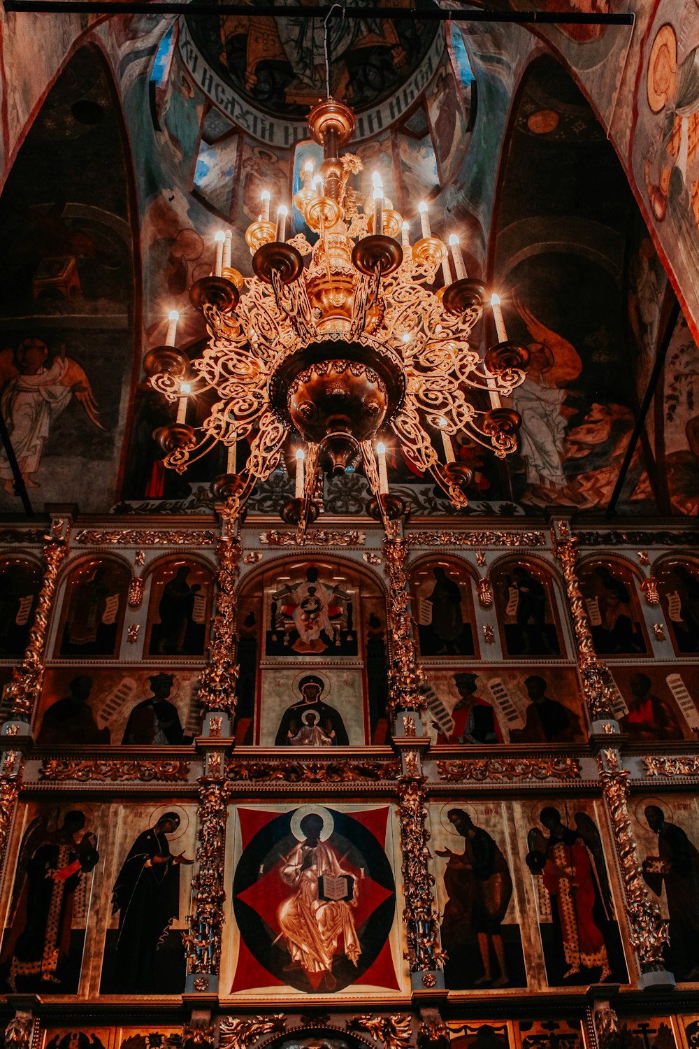 architectural photography of cathedral interior view