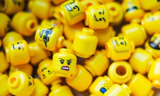 Lego minifig head toy lot