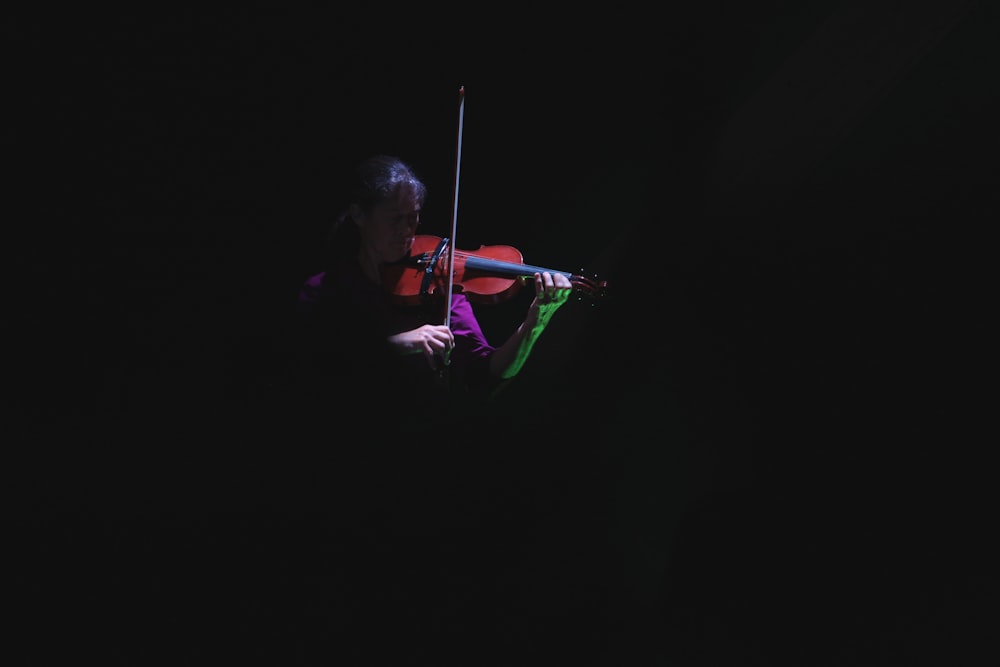 person playing violin