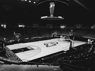 empty basketball court