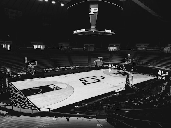 empty basketball court