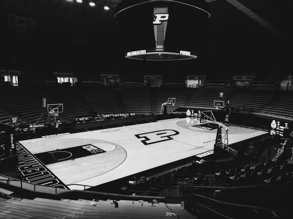 empty basketball court