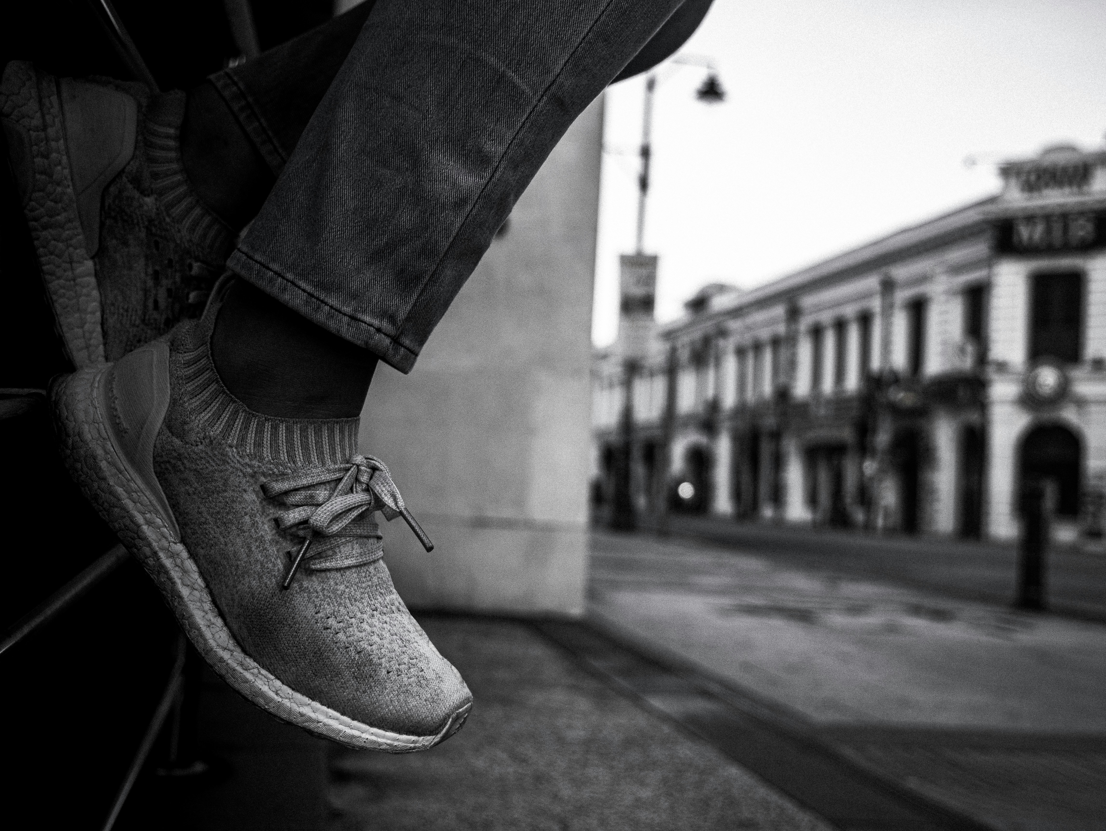 Person wearing shoes