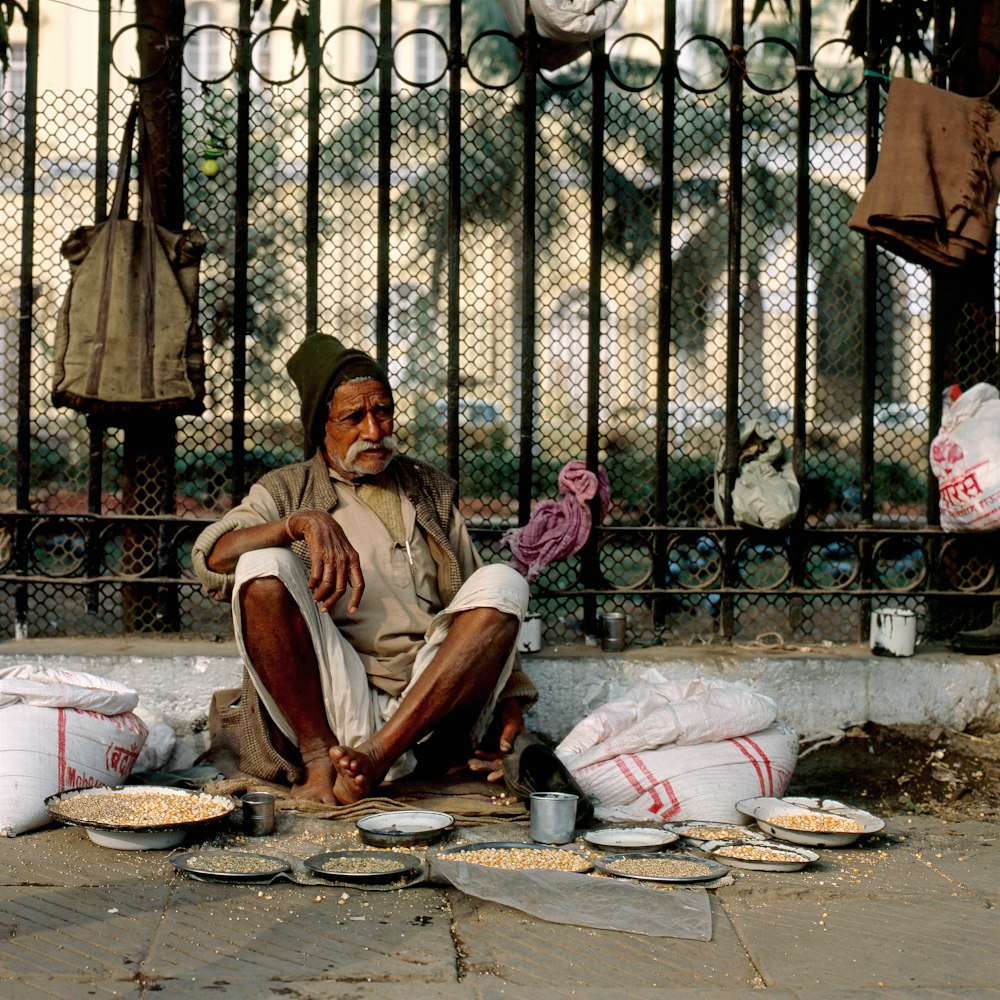 woman sitting on floor