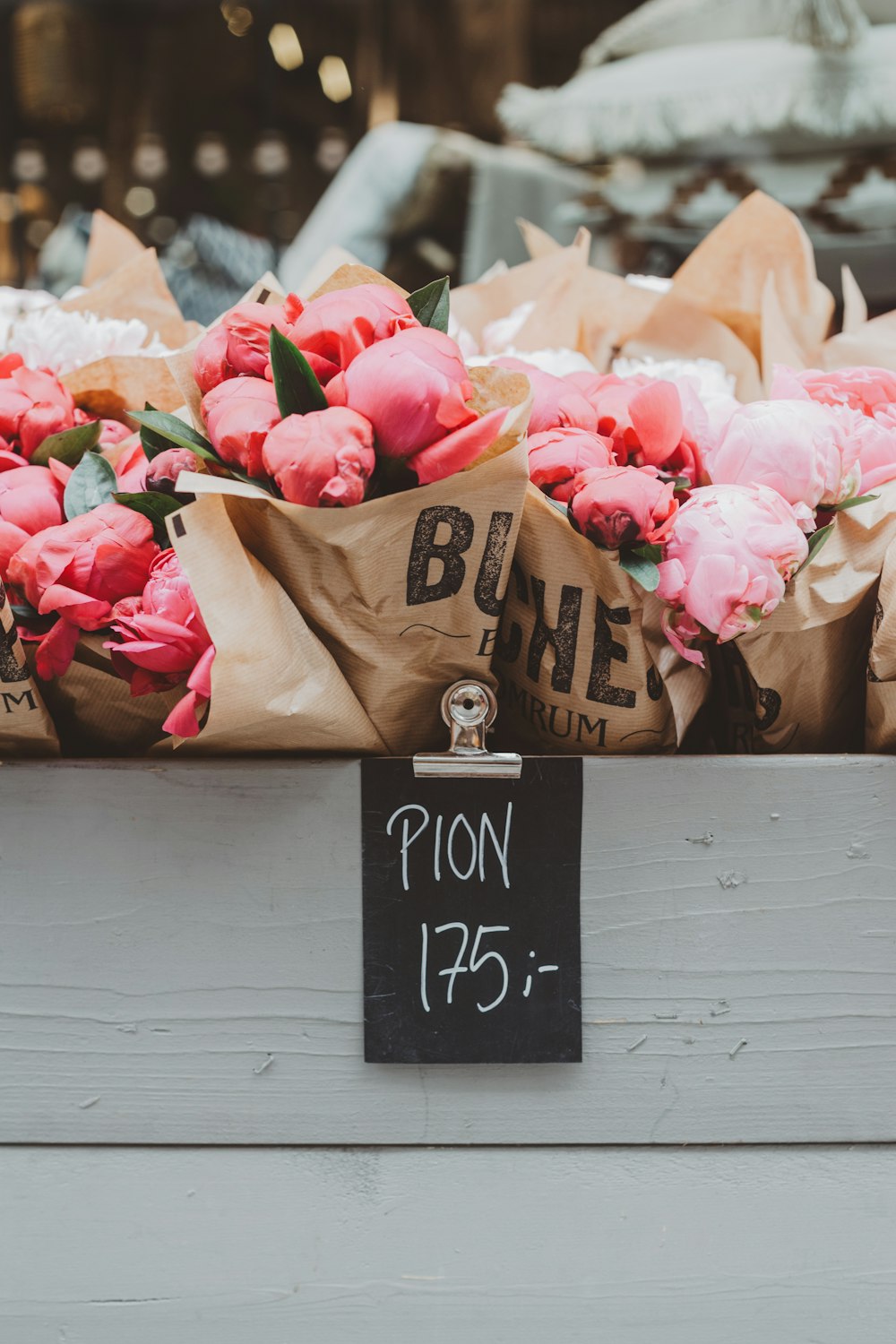 pile of pink flower bouquets