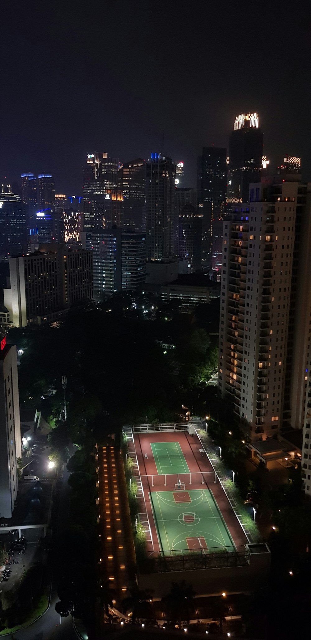 lighted cityscape during nighttime