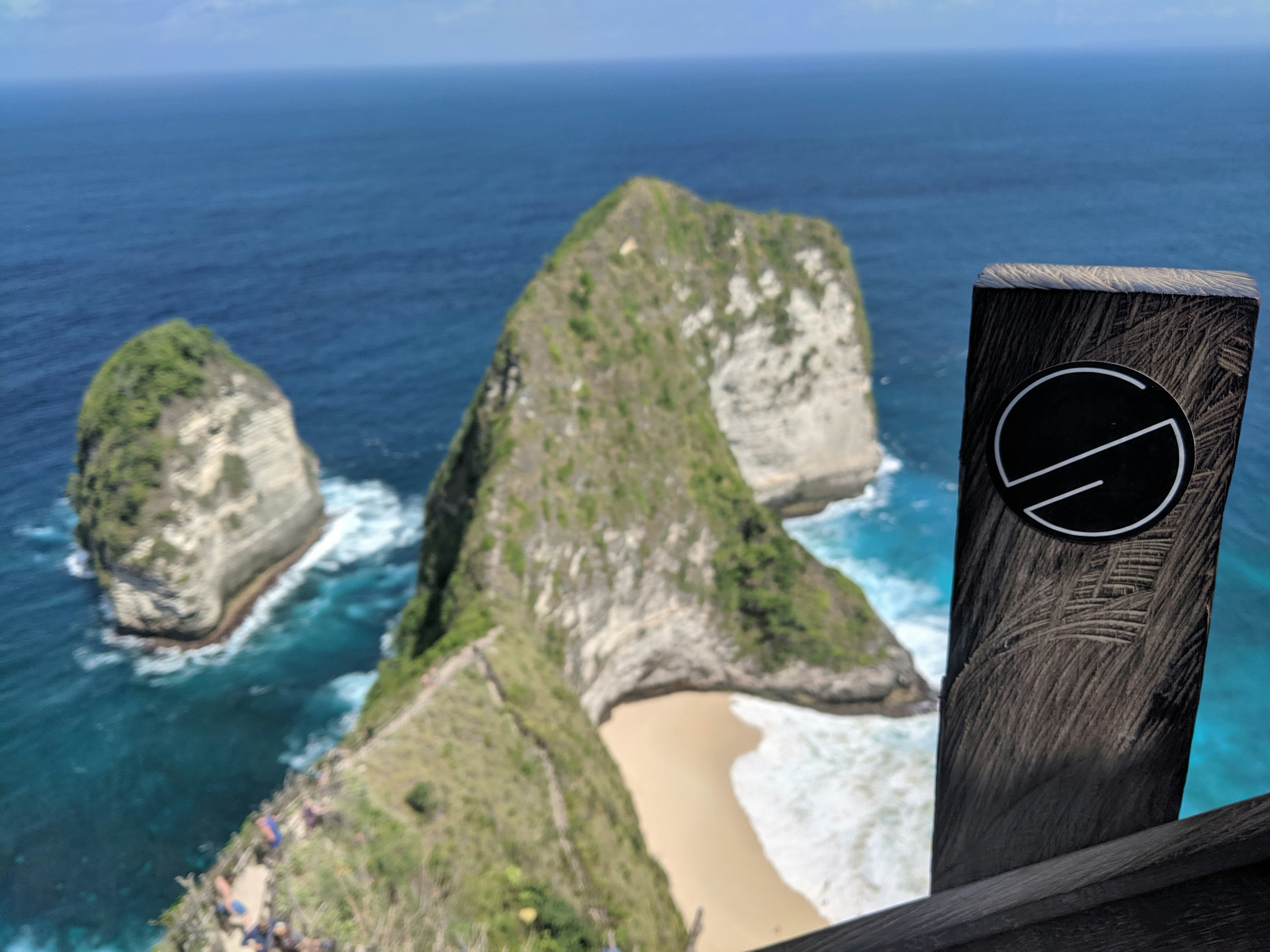 view of cliff at the beach