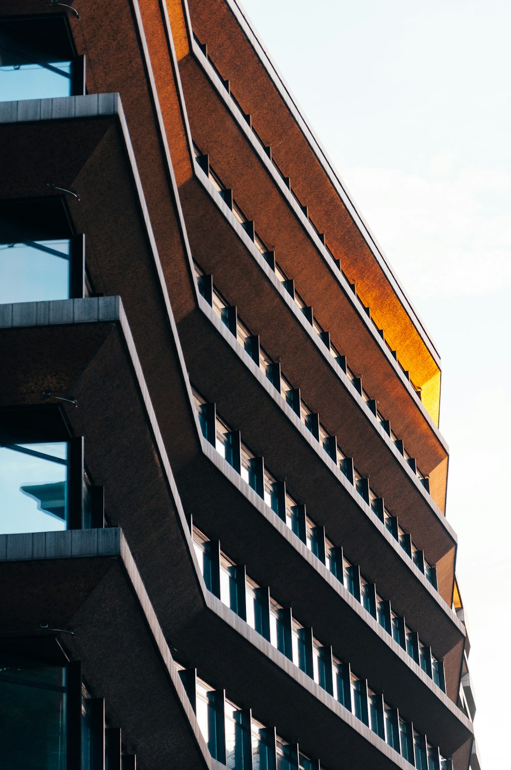 low angle photo of buildings