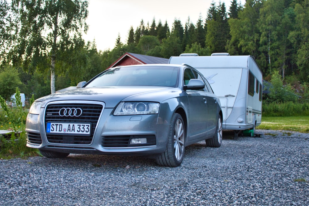 gray Audi car