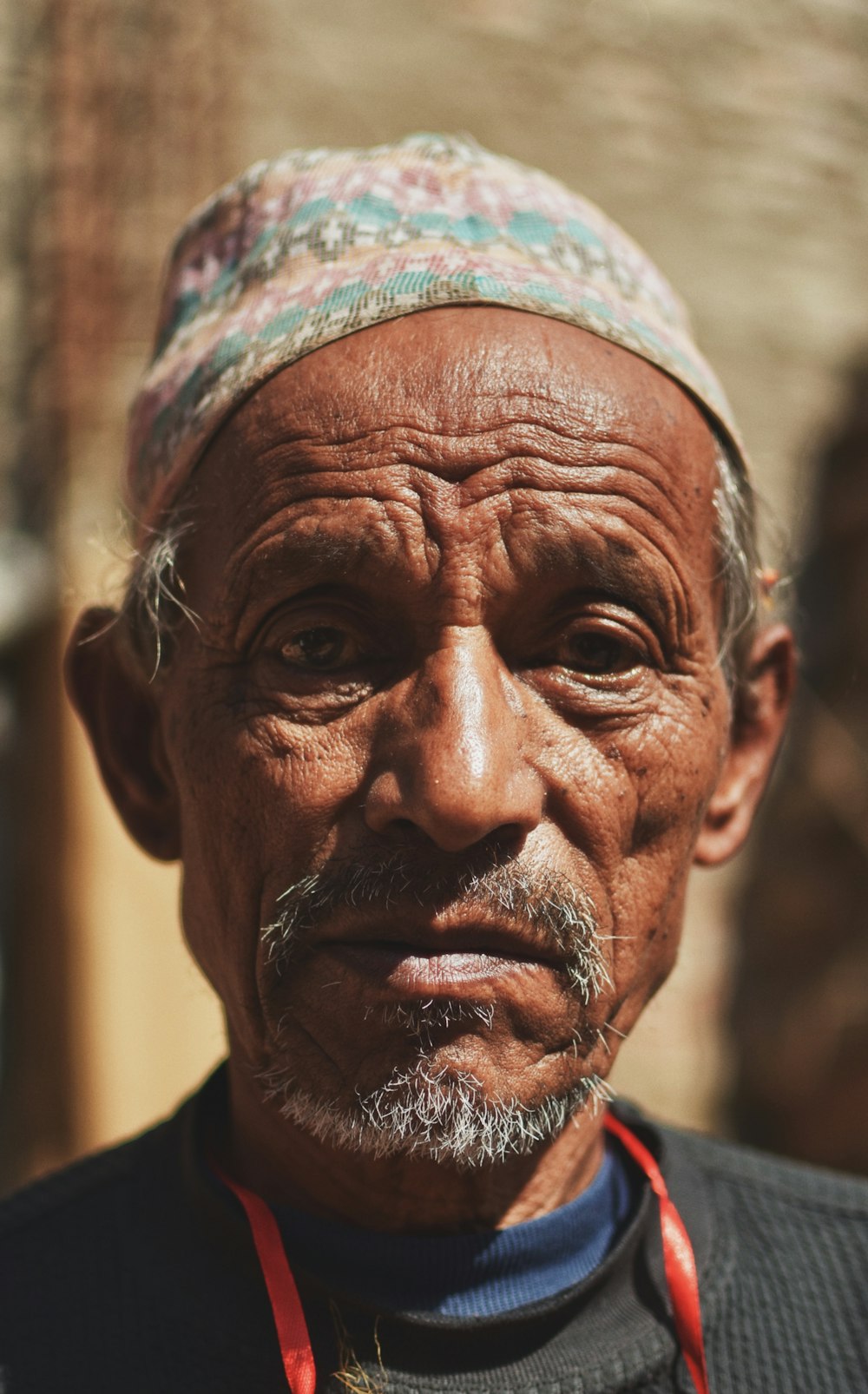 man wearing gray hat