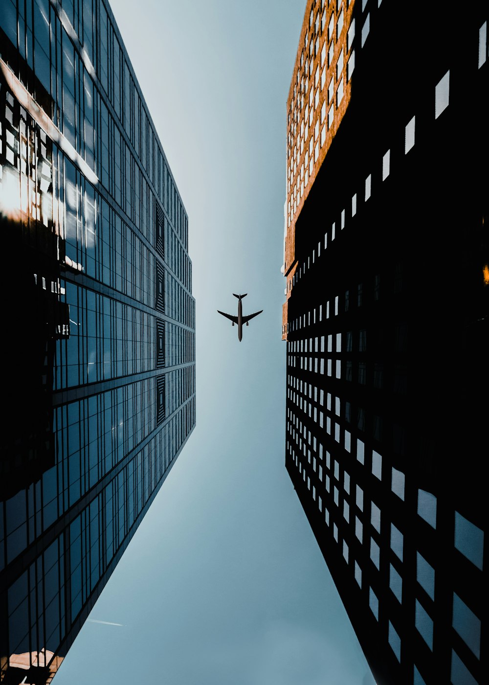 旅客機のローアングル写真