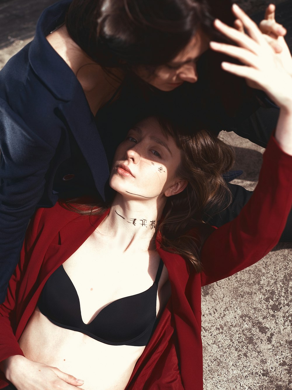 Woman lying on man in blue blazer photo – Free Fashion Image on Unsplash