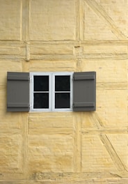open white wooden windows