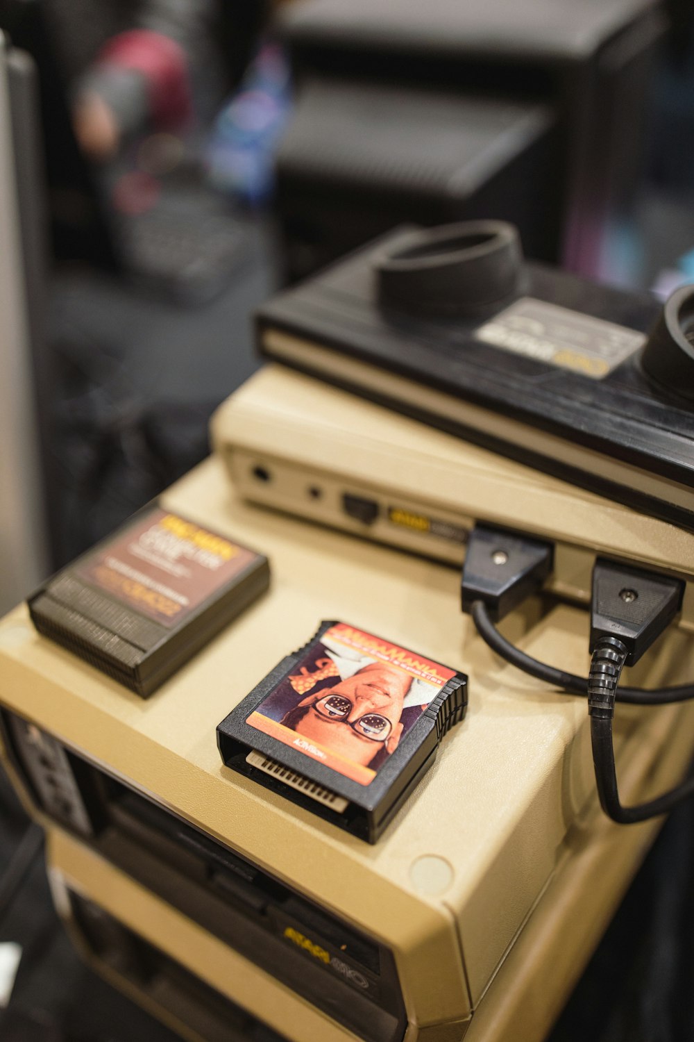 a video game sitting on top of a table