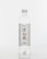 A clear plastic bottle filled with water, featuring a white label with black and red text and Asian characters. The bottle has a white cap and a simple, minimalist design, placed against a white background.