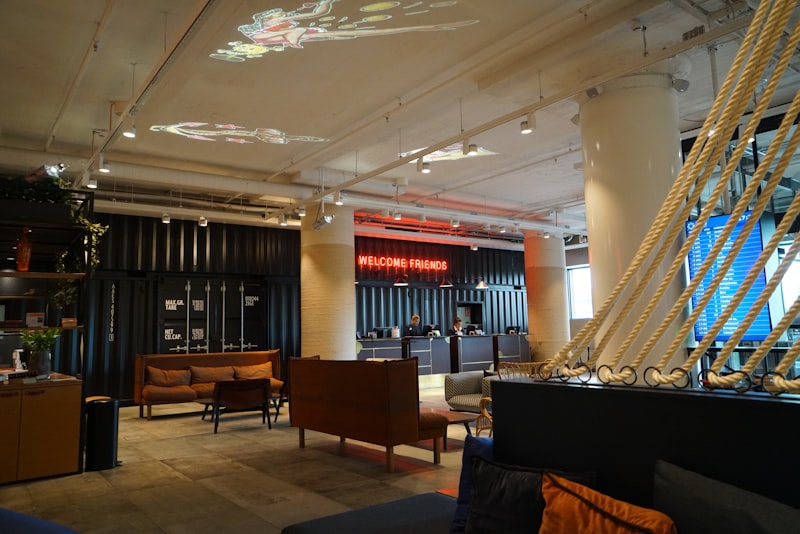 hotel lobby, empty hotel room, airport departure board, luggage suitcase, Spring Festival decorations