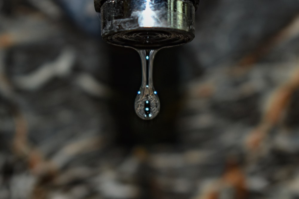 water dripping from faucet