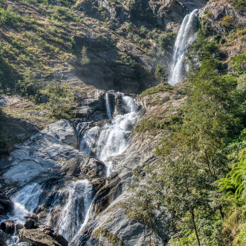 waterfalls during daytime