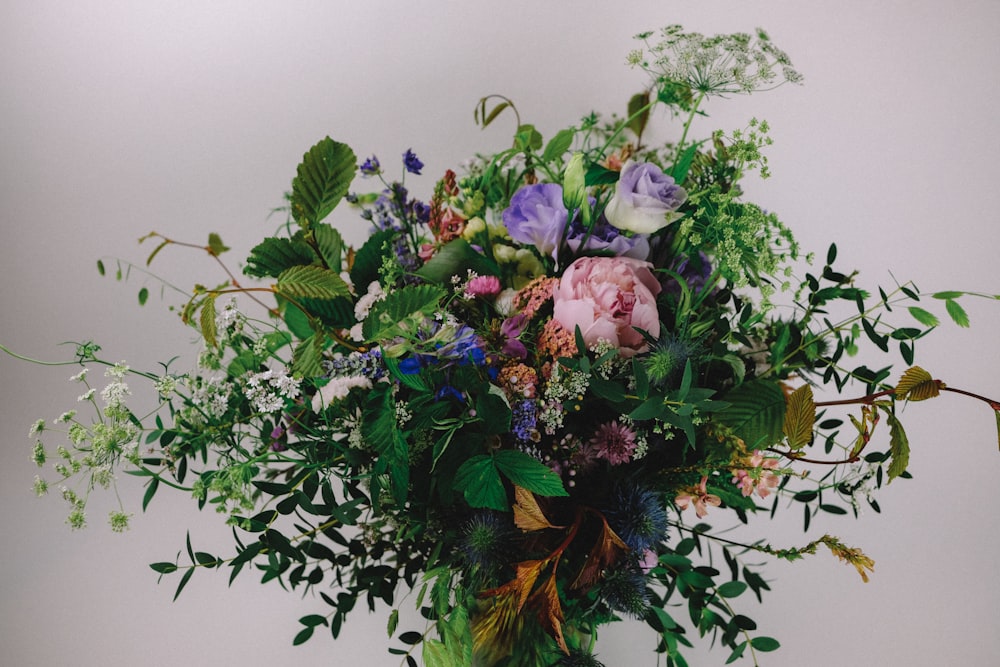 assorted-color flower bouquet