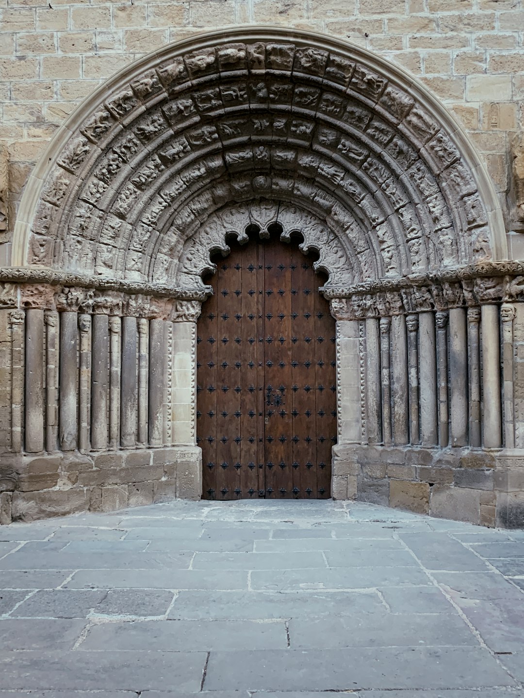 brown wooden door