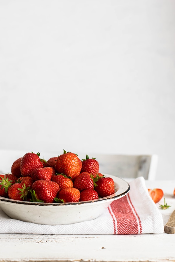 Bowl of strawberries